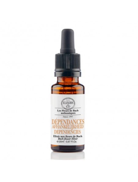 Achetez Dépendances - Elixir composé Bio aux Fleurs de Bach 20 ml - Elixirs and Co à l'herboristerie Louis Image principale de Dépendances - Elixir composé Bio aux Fleurs de Bach 20 ml - Elixirs and Co