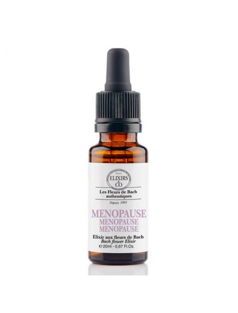 Image principale de la modale pour Ménopause - Elixir composé Bio aux Fleurs de Bach 20 ml - Elixirs and Co