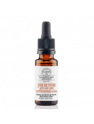 Image de Joie de Vivre - Elixir composé Bio aux Fleurs de Bach 20 ml - Elixirs and Co depuis Commandez les produits Elixirs and Co à l'herboristerie Louis