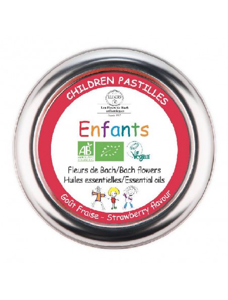 Image principale de Pastilles Enfants Bio aux Fleurs de Bach 45 g - Elixirs and Co