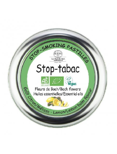Image principale de Pastilles Stop-Tabac Bio aux Fleurs de Bach 45 g - Elixirs and Co