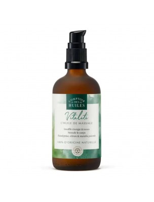 Image de Huile de Massage Vitalité Bio - Décongestionnante et Tonifiante 100ml - Comptoir des Huiles depuis Résultats de recherche pour "Menthe poivrée "