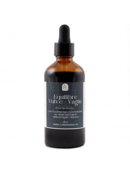 Image principale de Elixir Equilibre Vulve Vagin Sans Alcool - Flore Vaginale 100 ml - Curanderas