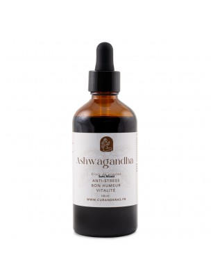 Image de Elixir Ashwagandha Sans Alcool - Stress et Tonus 100 ml - Curanderas via Tendinolys Bio - 50 ml - Herbiolys