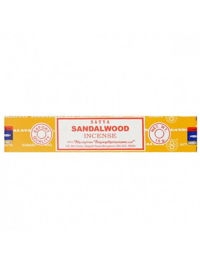 Image principale de la modale pour Santal - Encens indien 15 g - Satya