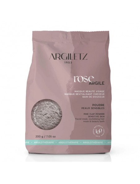 Image principale de Argile rose ultra-ventilée - Peaux sensibles 200 grammes - Argiletz