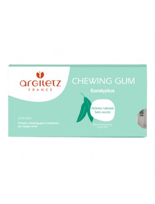 Image de Chewing Gum à l’Argile verte - Eucalyptus 12 Dragées - Argiletz depuis Argiles : découvrez notre sélection