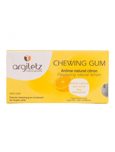 Image principale de Chewing Gum à l’Argile verte - Citron 12 Dragées - Argiletz