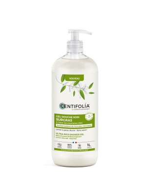 Image de Gel Douche Verveine Citronnée Bio - Gel Surgras et Sans Savon 1 Litre - Centifolia depuis Dentifrice Fraîcheur Pure à la Menthe Bio - Centifolia