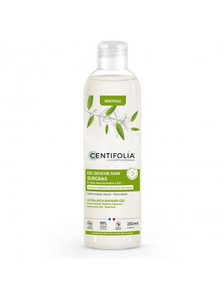 Achetez Gel Douche Verveine Citronnée Bio - Gel Surgras et Sans Savon 250 ml - Centifolia à l'herboristerie Louis Image principale de Gel Douche Verveine Citronnée Bio - Gel Surgras et Sans Savon 250 ml - Centifolia