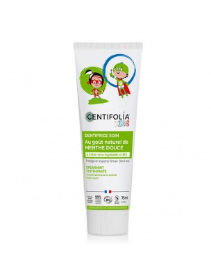 Image de Dentifrice Enfants à la Menthe Douce Bio - Protection 75 ml - Centifolia depuis Résultats de recherche pour "Tube de p��te d���"