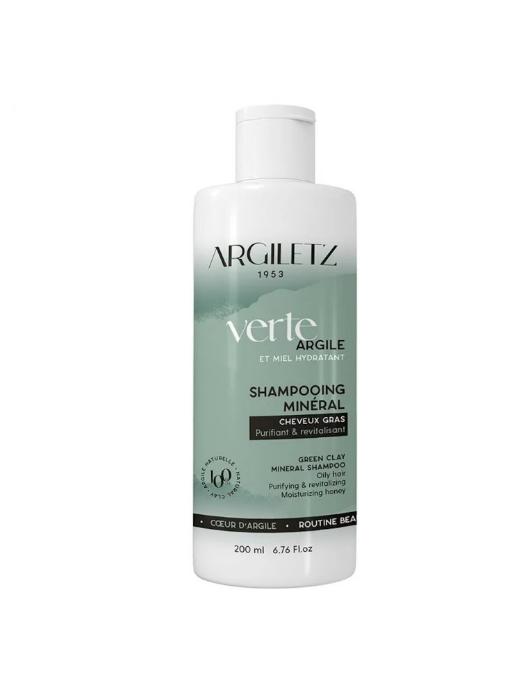 Image principale de la modale pour Shampooing à l'argile verte, miel, aloé vera et Huile essentielle d'orange douce - Cheveux gras 200ml - Argiletz