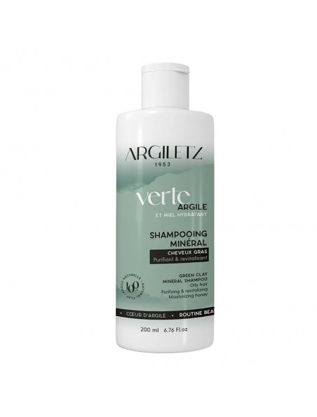 Image principale de Shampooing à l'argile verte, miel, aloé vera et Huile essentielle d'orange douce - Cheveux gras 200ml - Argiletz