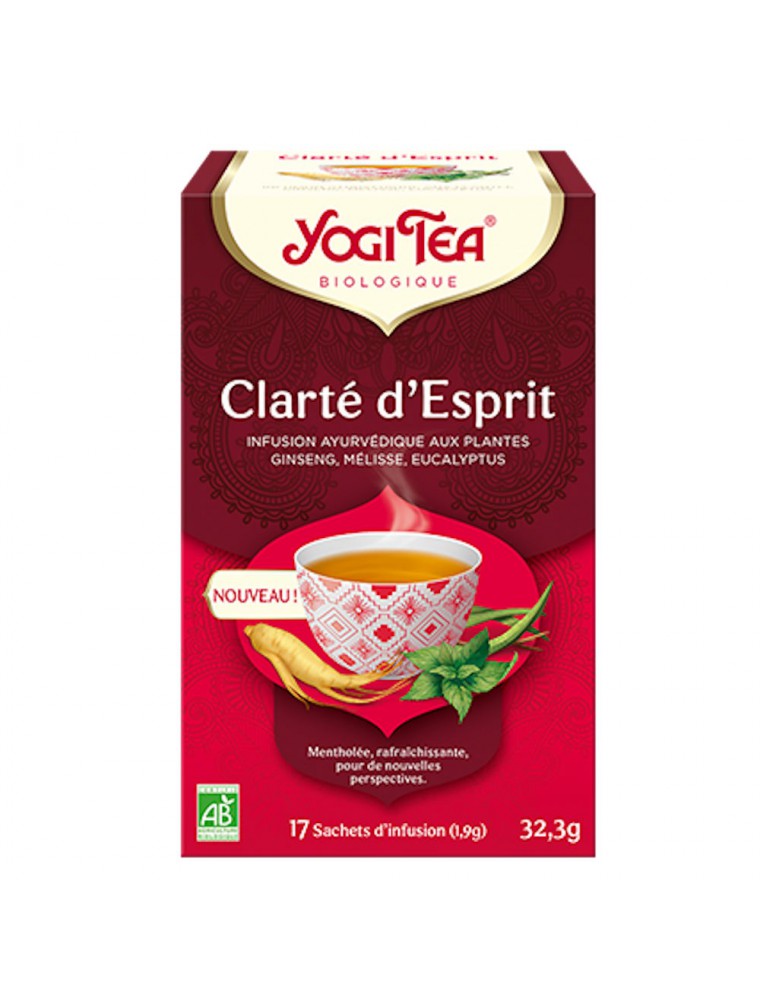 Image principale de la modale pour Clarté d'Esprit Bio - Infusions Ayurvédiques 17 sachets - Yogi Tea