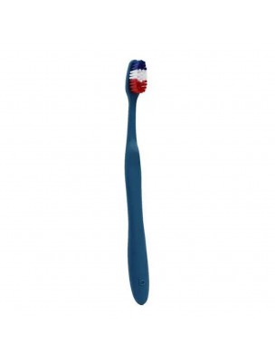 Image de Brosse à dents Dupont Bleu Blanc Rouge - Manche Bleu Souple - Bioseptyl via Têtes Interchangeables Edith Bleu Blanc Rouge - Lot de 2 - Bioseptyl