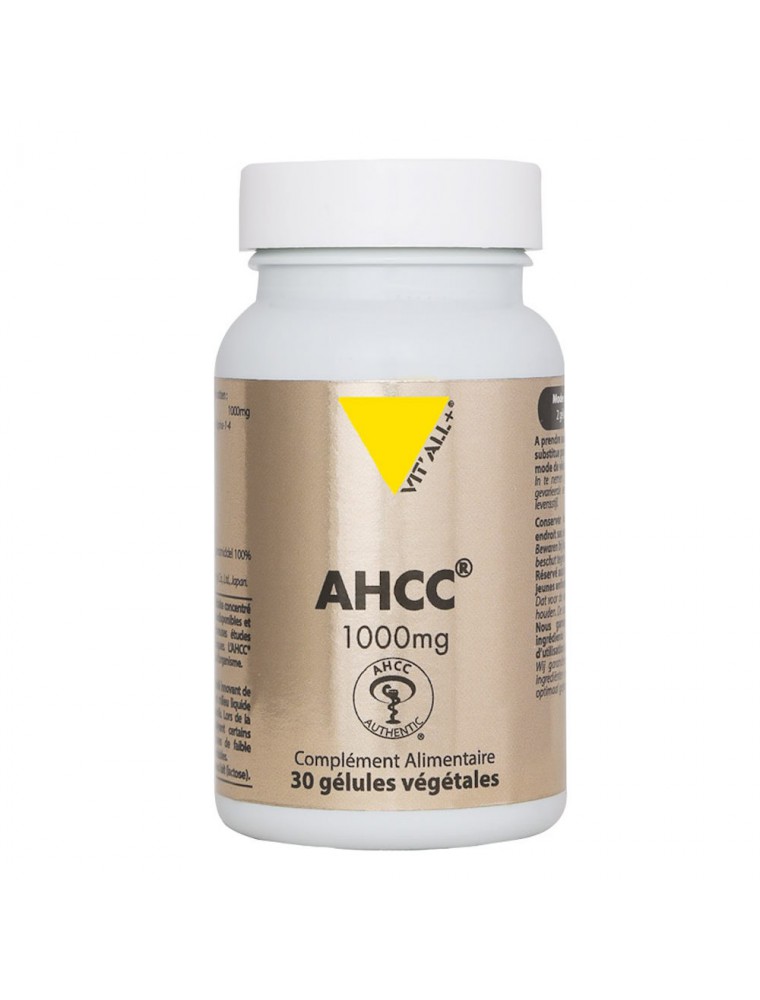 Image principale de la modale pour AHCC 1000 mg - Défenses naturelles 30 gélules végétales - Vit'all+