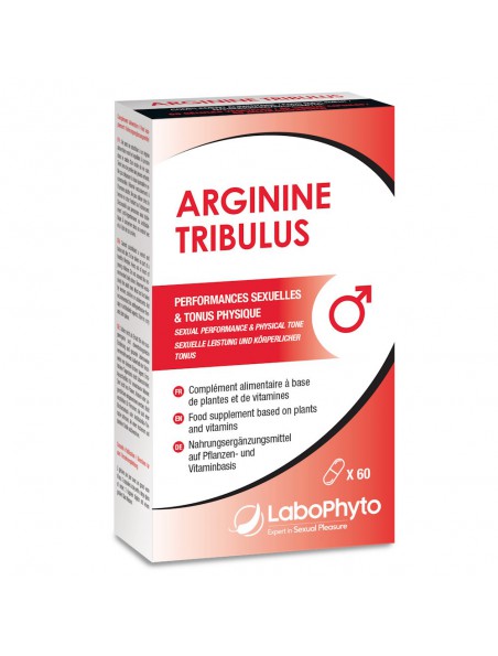 Arginine Tribulus - Sexualité et Musculature 60 gélules - LaboPhyto