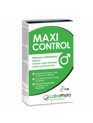 Image de Maxi Control - Endurance et performance masculine naturelle 60 gélules - LaboPhyto via Gel Retardant Delay XPower - LaboPhyto