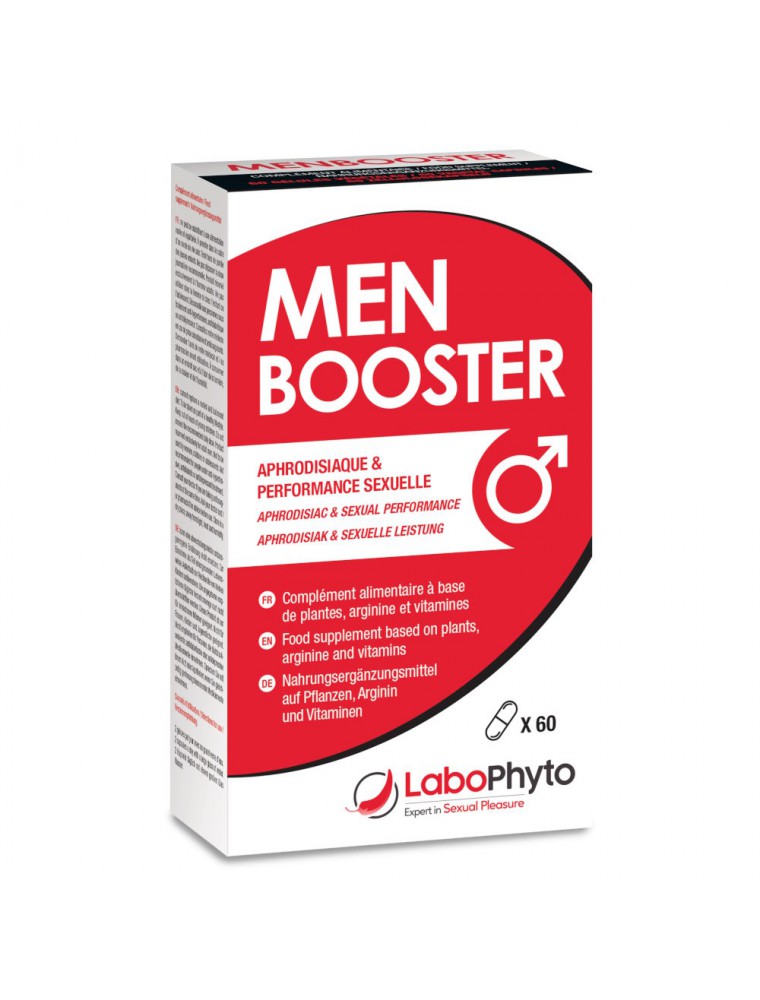 Men Booster - Aphrodisiaque masculin naturel 60 gélules - LaboPhyto