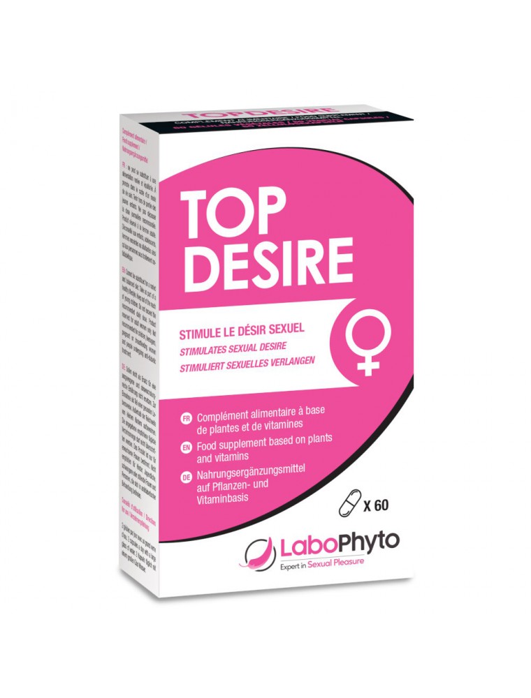 Image principale de la modale pour Top Desire - Désir Sexuel chez la Femme 60 gélules - LaboPhyto