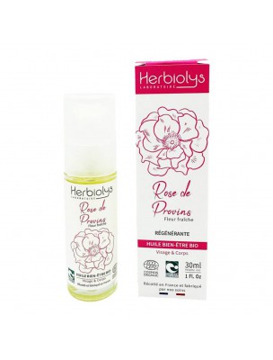 Image de Huile de Rose de Provins Bio - Macération Régénérante 30 ml - Herbiolys depuis Huiles végétales en vente en ligne (3)