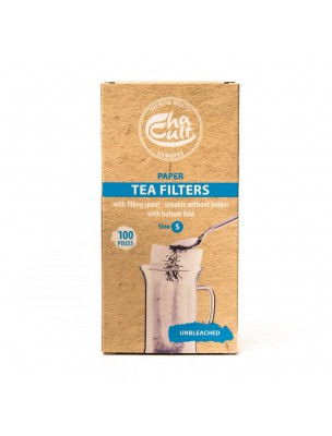 Image de Petits Filtres à Thé - Taille S 100 filtres en papier depuis Accessoires pour le thé - Dégustez votre infusion préférée