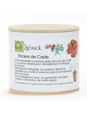 Image de Encens de Cade - Poudre à Diffuser 90 grammes - Quésack depuis Commandez les produits Quésack à l'herboristerie Louis