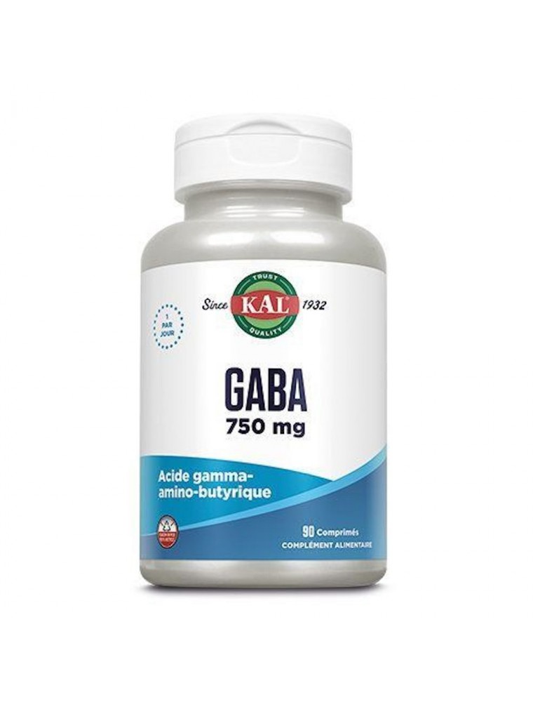 Image principale de la modale pour Gaba 750 mg - Stress et Sommeil 90 comprimés - KAL
