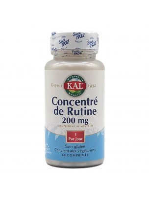 Image de Rutine 200 mg - Circulation 60 comprimés - KAL via Pâquerette Bio 500ml - Macérât huileux Bellis perennis - Propos Nature