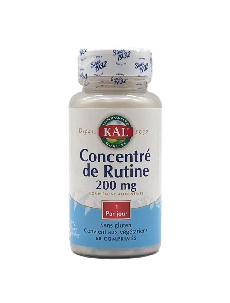 Image principale de la modale pour Rutine 200 mg - Circulation 60 comprimés - KAL
