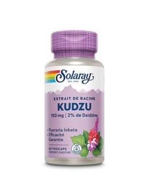 Image de Kudzu 150 mg - Sevrage 60 capsules - Solaray depuis Commandez les produits Solaray à l'herboristerie Louis