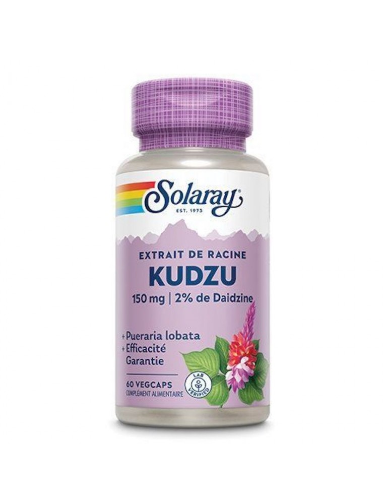 Image principale de la modale pour Kudzu 150 mg - Sevrage 60 capsules - Solaray