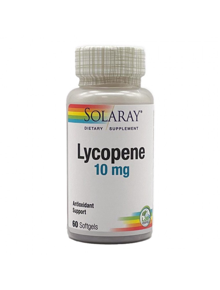 Image principale de la modale pour Lycopene 10 mg - Antioxydant et Prostate 60 capsules - Solaray
