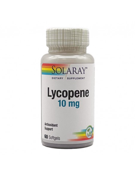 Lycopene 10 mg - Antioxydant et Prostate 60 capsules - Solaray