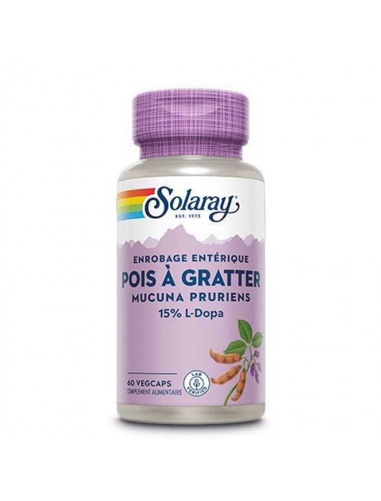 Image principale de la modale pour Pois à gratter (Mucuna pruriens) - Dépression et Libido 60 capsules - Solaray