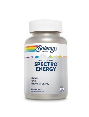 Image de Spectro Energy - Multi Vitamines 60 capsules - Solaray via Acheter Vitamine C 500 mg au cynorrhodon - Défenses immunitaires 100