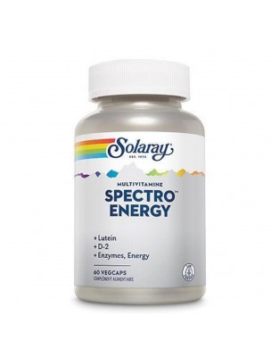 Image de Spectro Energy - Multi Vitamines 60 capsules - Solaray via Vitamine C 250g - Vitalité avec Vit'all+