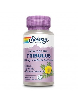 Image de Tribulus 450 mg - Sexualité et testostérone 60 capsules - Solaray via Ashwagandha 470 mg - Solaray - Tonus et Stress 60 capsules