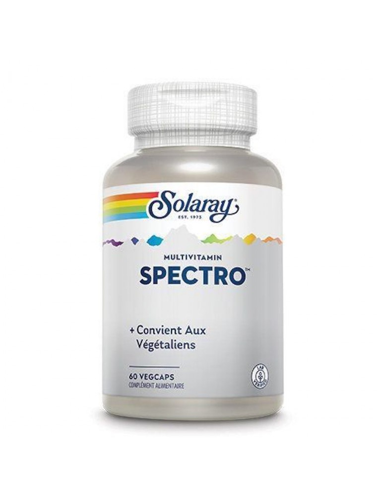 Image principale de la modale pour Spectro Multi-Vita-Min - Vitamines 60 capsules - Solaray