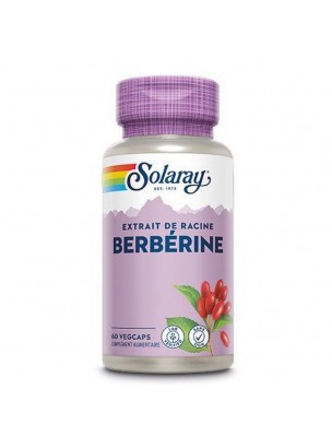 Image de Berbérine - Glycémie et Cholestérol 60 capsules végétales - Solaray depuis louis-herboristerie