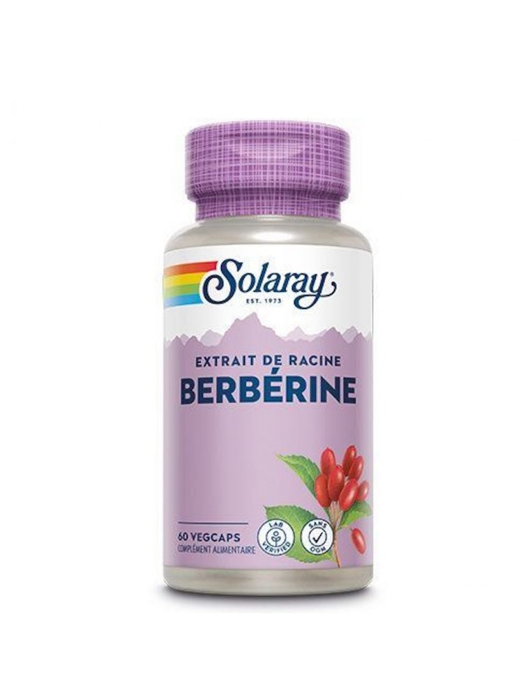 Image principale de la modale pour Berbérine - Glycémie et Cholestérol 60 capsules végétales - Solaray