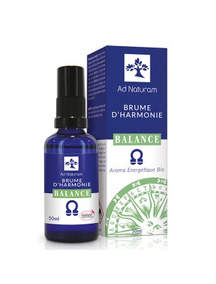 Image de Brume d'Harmonie Balance Bio - Synergie d'Huiles essentielles 50 ml - Ad Naturam via Spray Sommeil Aromanoctis Bio - Pranarôm