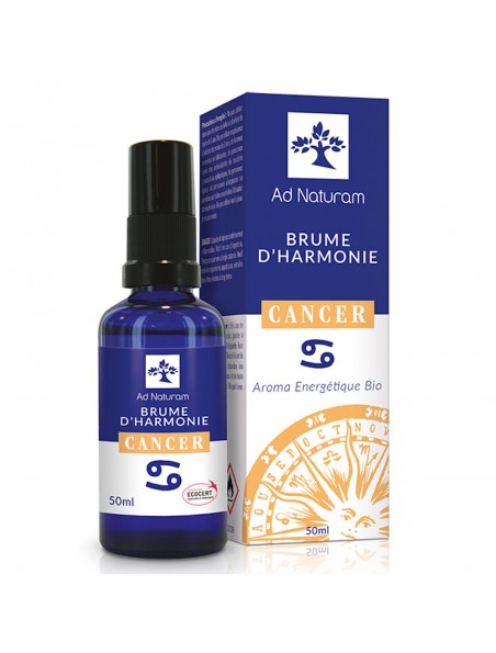 Image principale de Brume d'Harmonie Cancer Bio - Synergie d'Huiles essentielles 50 ml - Ad Naturam