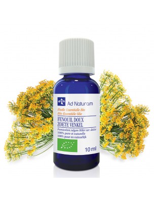 Image de Fenouil Doux Bio - Huile essentielle de Foeniculum vulgare var dulce 10 ml - Ad Naturam depuis Résultats de recherche pour "Fenouil Bio - G"