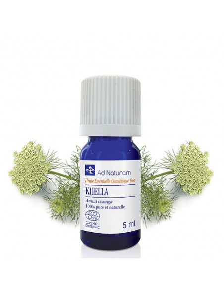 Achetez Khella Bio - Huile essentielle d'Ammi visnaga 5 ml - Ad Naturam à l'herboristerie Louis Image principale de Khella Bio - Huile essentielle d'Ammi visnaga 5 ml - Ad Naturam