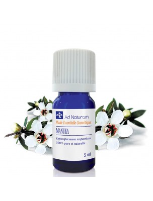 Image de Manuka - Huile essentielle de Leptospermum scoparium 5 ml - Ad Naturam via Marjolaine à Coquilles Bio - Huile essentielle 10 ml - Ad Naturam