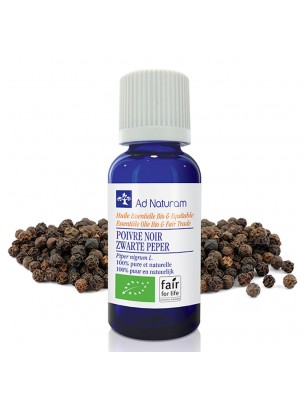 Image de Poivre Noir Bio - Huile essentielle de Piper nigrum L. 10 ml - Ad Naturam depuis Résultats de recherche pour "Tisane Articula"