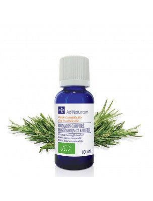 Image de Romarin à Camphre Bio - Huile essentielle de Rosmarinus officinalis camphor 10 ml - Ad Naturam depuis PrestaBlog