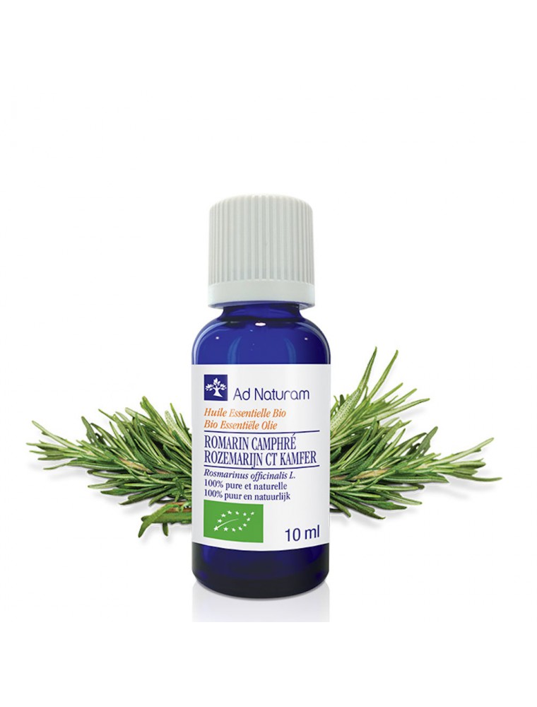 Image principale de la modale pour Romarin à Camphre Bio - Huile essentielle de Rosmarinus officinalis camphor 10 ml - Ad Naturam