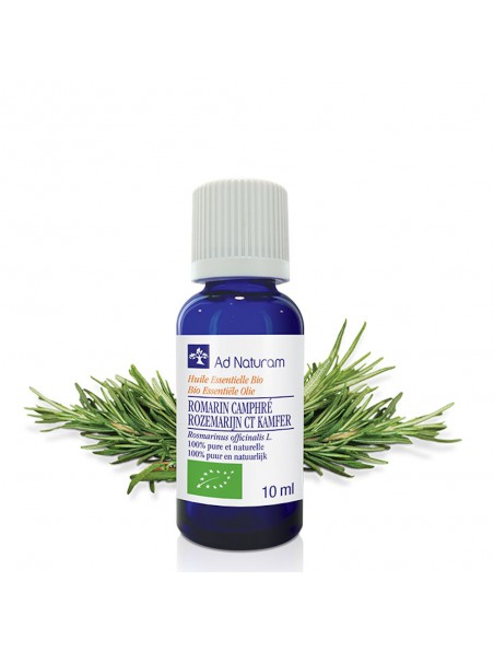 Image principale de Romarin à Camphre Bio - Huile essentielle de Rosmarinus officinalis camphor 10 ml - Ad Naturam